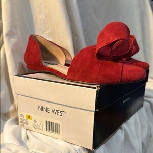 Nine West Red Flats for Effortless Style